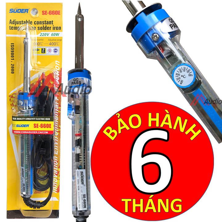 Mỏ hàn thiếc chỉnh nhiệt độ Suder SE660E