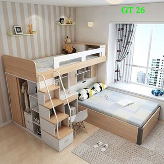 GIƯỜNG TẦNG THÔNG MINH ĐA NĂNG - Miễn Phí Vận Chuyển Lắp Đặt Hà Nội
