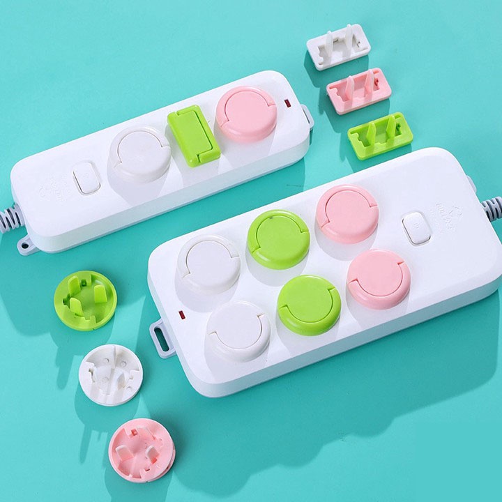 Bịt/ Nắp ổ điện cao cấp với quai đeo an toàn phòng tránh điện giật cho em bé Nhà của Su