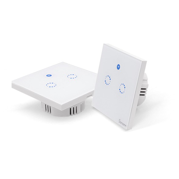 Công Tắc Cảm Ứng Điều Khiển Thiết Bị Điện Qua Mạng Wifi - Sonoff T1 UK 2C