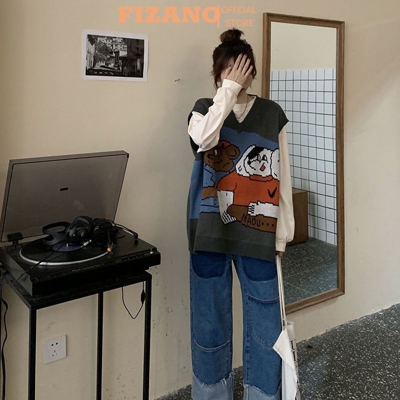 Áo len nữ kiểu dệt kim dài tay D.i.s.n.e.y hàng Quảng Châu cao cấp loại 1 FIZANO M1.195