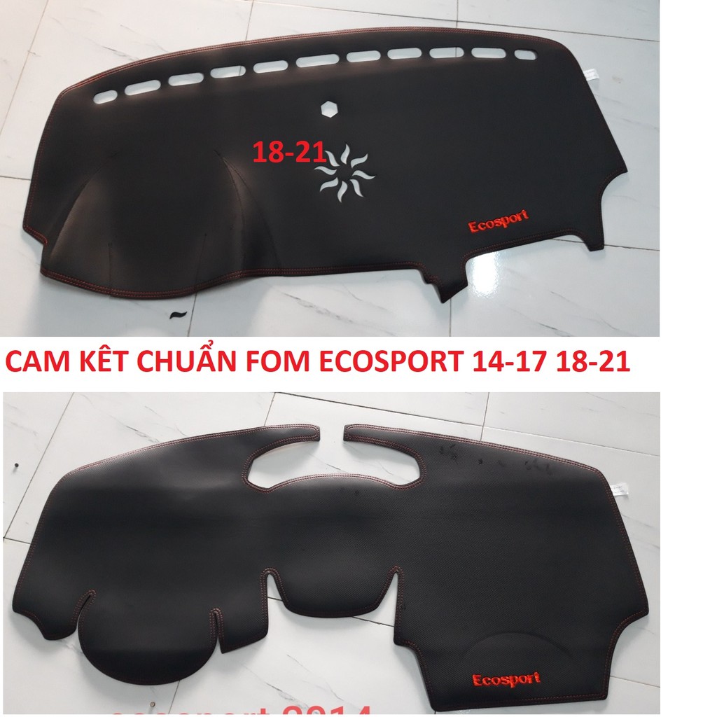 Thảm taplo Ecosport cacbon-da vân carbon CAM KẾT CHẤT LƯỢNG