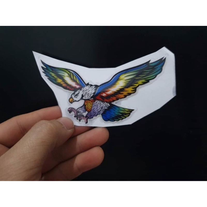 Decal dán xe hình đại bàng tem 3 lớp cực đẹp