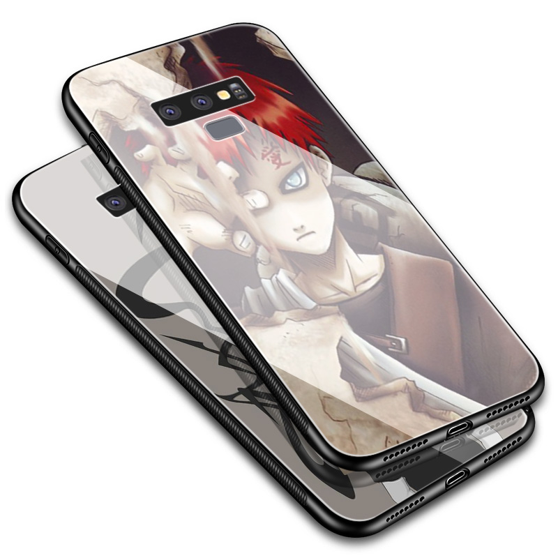 Ốp Điện Thoại Mặt Kính Cường Lực Hình Gaara Shikamaru Naruto Kakashi Cho Samsung A10 A20 A30 A50 A70 A51 A71 A81 Note 10 Plus Lite A49