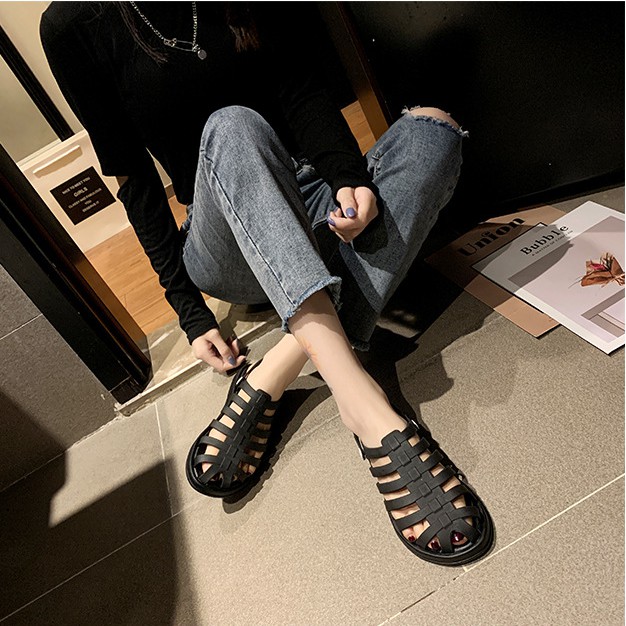 2L02 Sandal dáng rọ bịt mũi tawana form nhỏ mua tăng 2 size