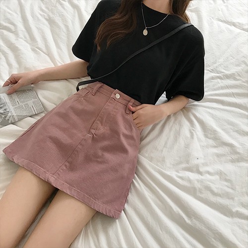 chân váy denim chữ a thời trang dành cho nữ | BigBuy360 - bigbuy360.vn