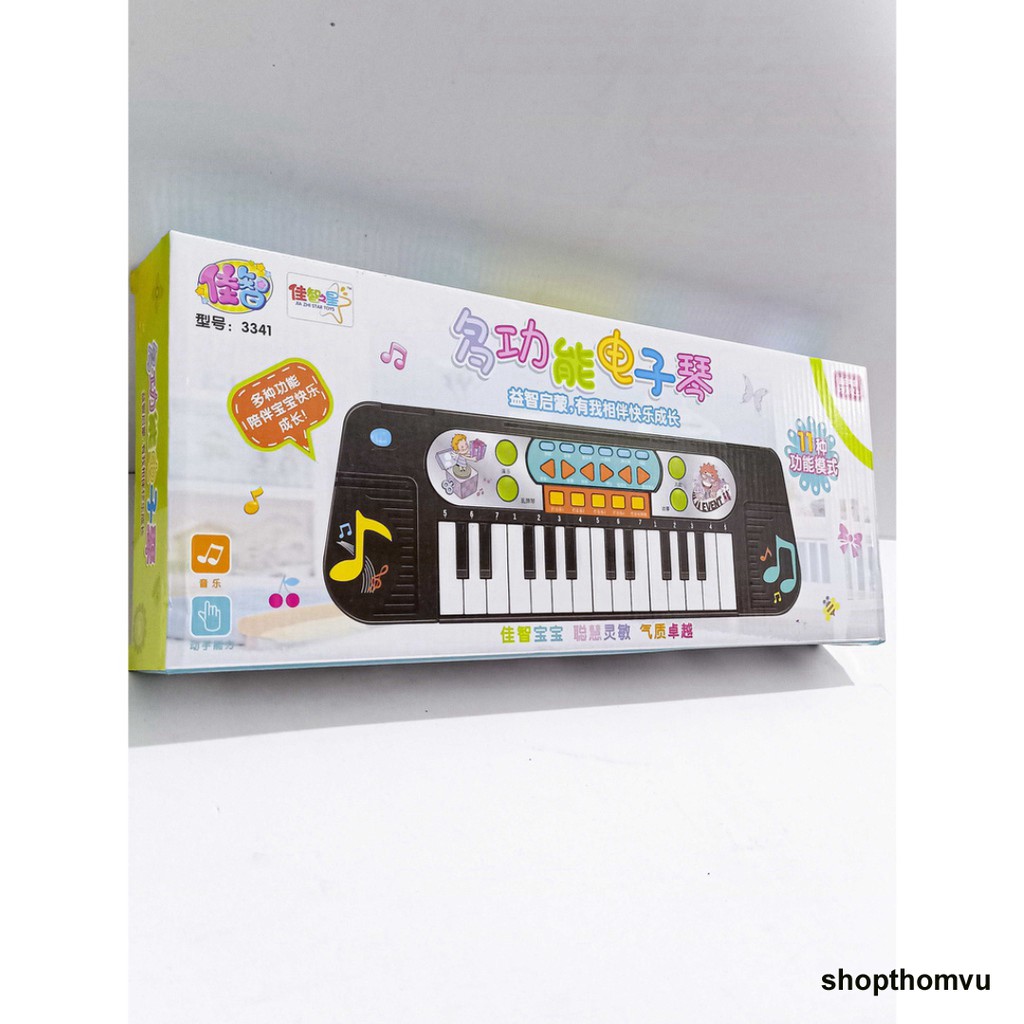 Đồ chơi trẻ em đàn piano 25 phím nhiều chế độ nhạc giúp phát triển khả năng âm nhạc cho bé từ 1 đến 3 tuổi