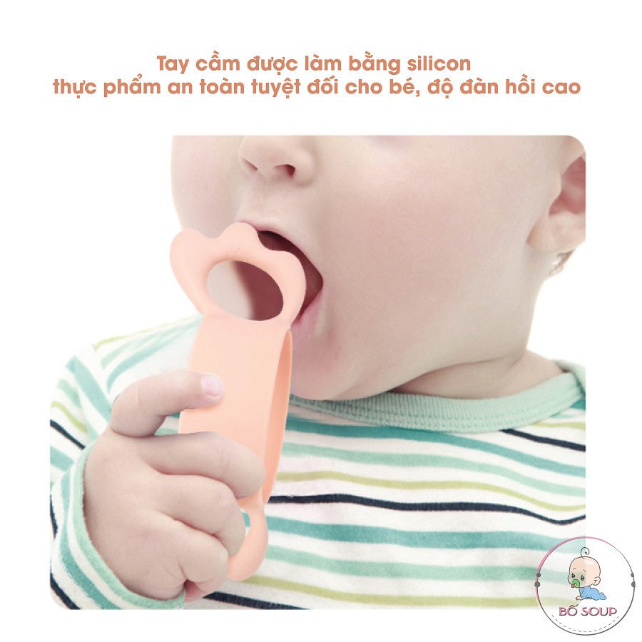 Tay Cầm Bình Sữa Avent, Moyuum Sillicon, Phù Hợp Với Tất Cả Bình Cổ Rộng