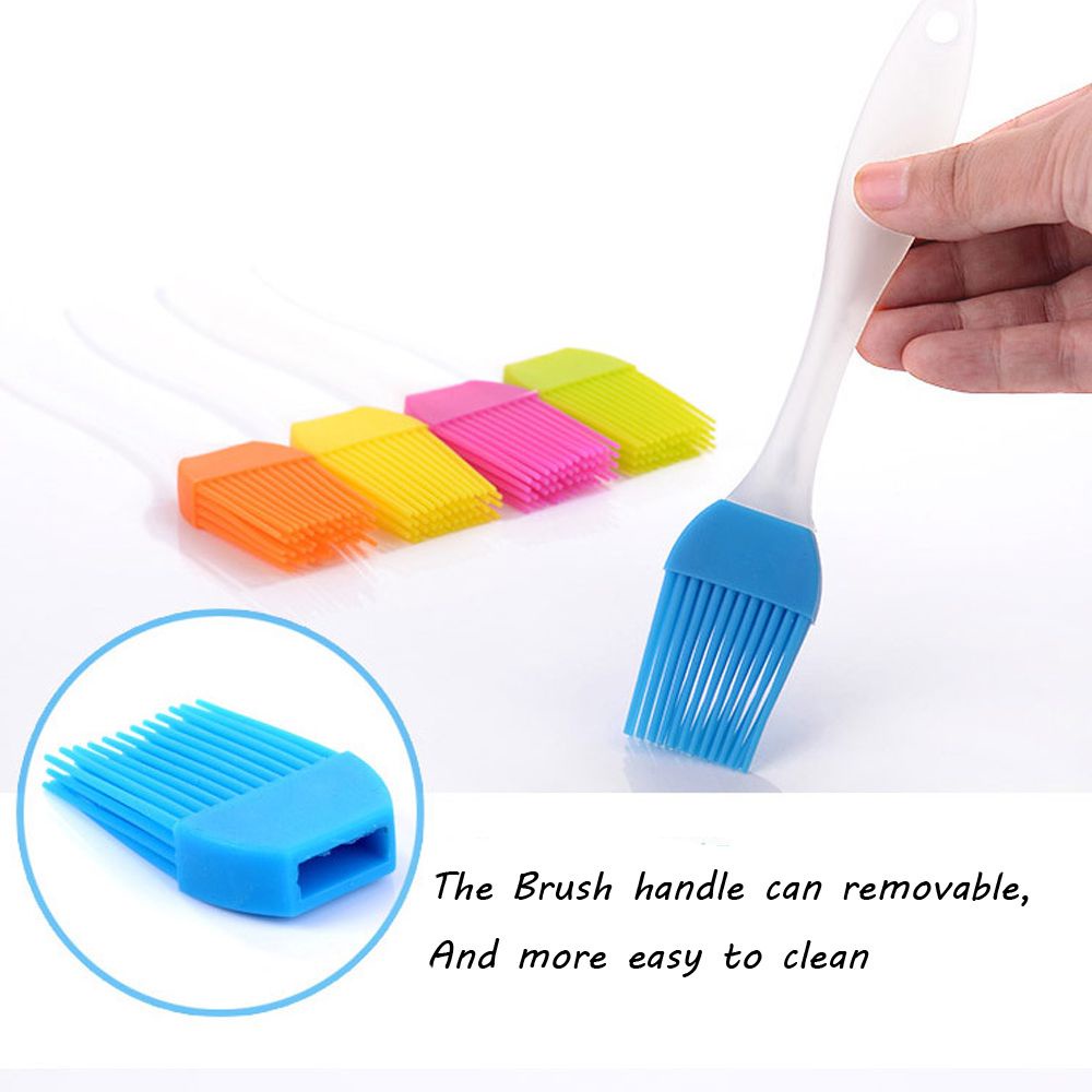 Set 1/5 cọ silicone phết dầu làm bánh/nướng BBQ nhiều màu