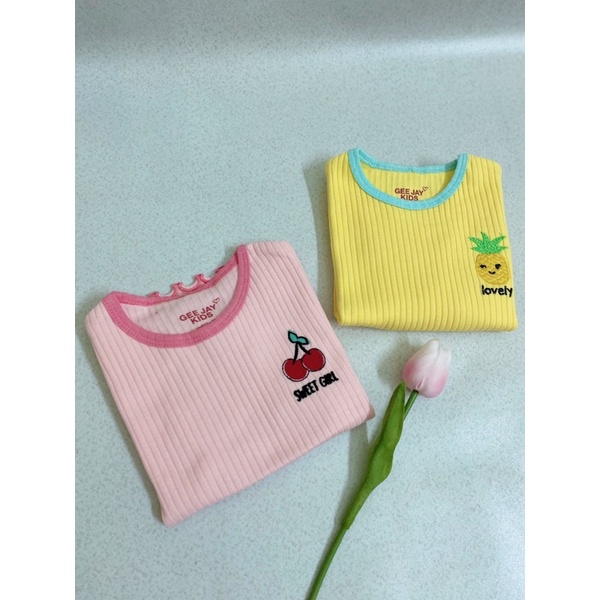 Áo cotton cho bé gái,áo cánh tiên viền ren siêu xinh