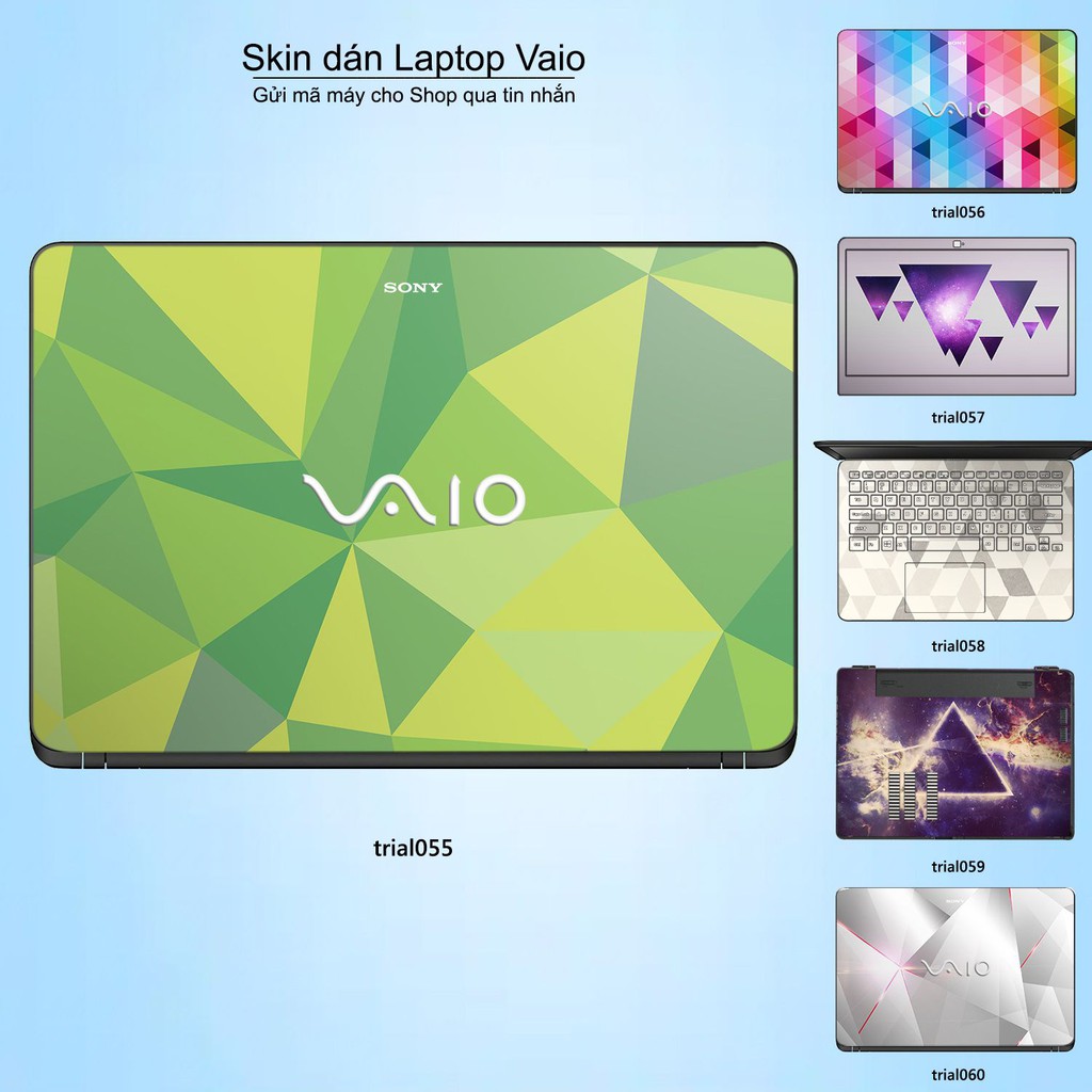 Skin dán Laptop Sony Vaio in hình Đa giác _nhiều mẫu 10 (inbox mã máy cho Shop)