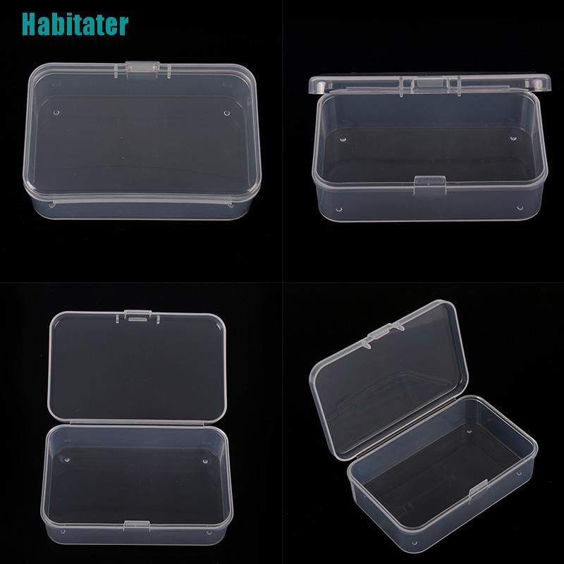 1 Hộp Nhựa Trong Suốt Có Nắp Đậy Đựng Đồ Dùng Tiện Lợi