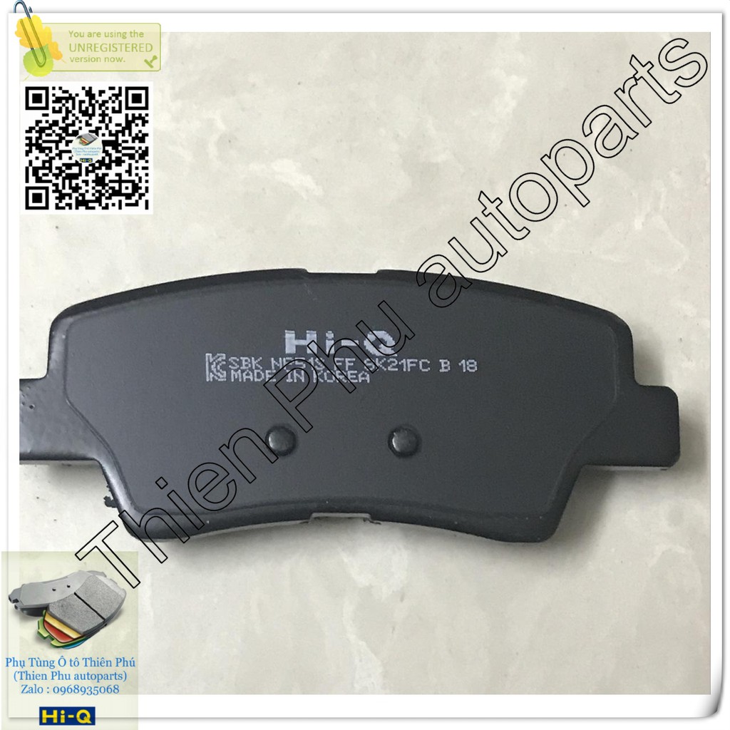 Má phanh chính hãng Hi-Q cho Accent  sau Cerato + Avante + Rondo  + Rio  + i30