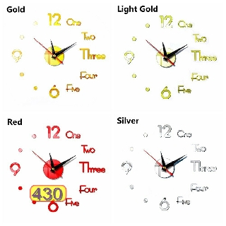 Đồng hồ decor dán tường