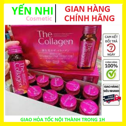 The Collagen Shiseido dạng chai nước uông Nhật Bản 10 lọ*50ml