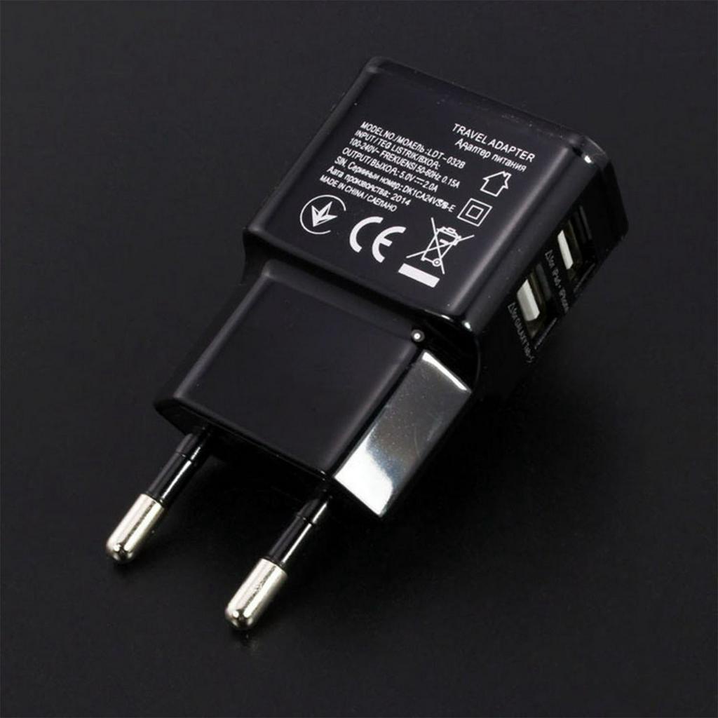 Đầu sạc chuyển đổi thiết kế 2 cổng USB tiện lợi