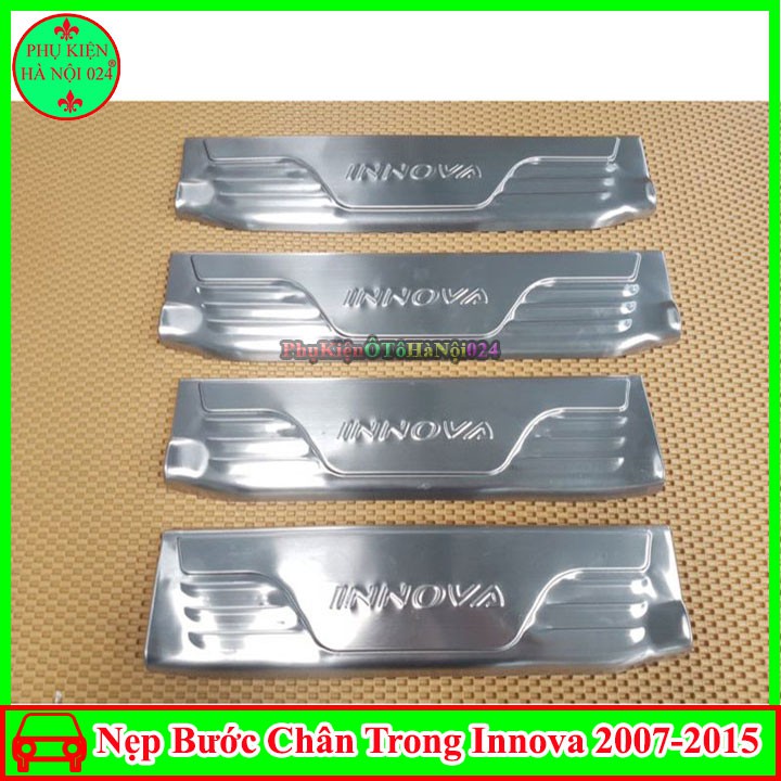 Bộ Nẹp Bước Chân Trong Ngoài Inox Innova 2008-2016