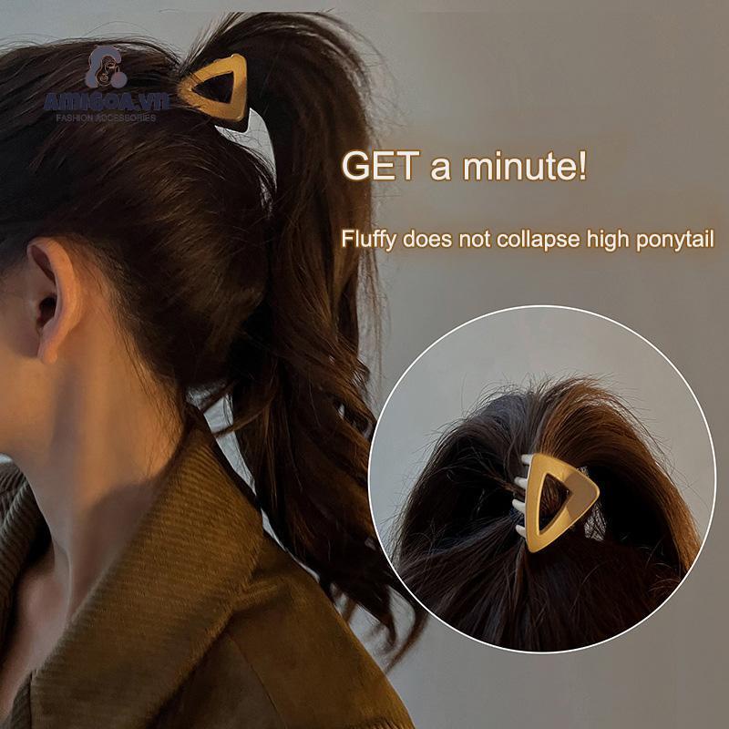 ✨✨Kẹp Tóc Hình Tam Giác Bằng Nhựa Acrylic Thời Trang Hàn Quốc Cho Nữ