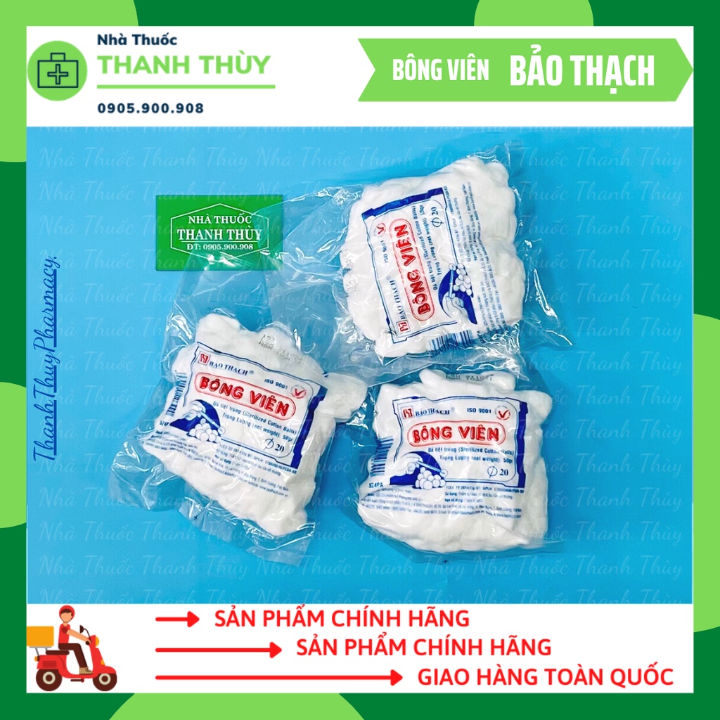 BÔNG GÒN VIÊN BẢO THẠCH TIỆT TRÙNG [GÓI 50GR]