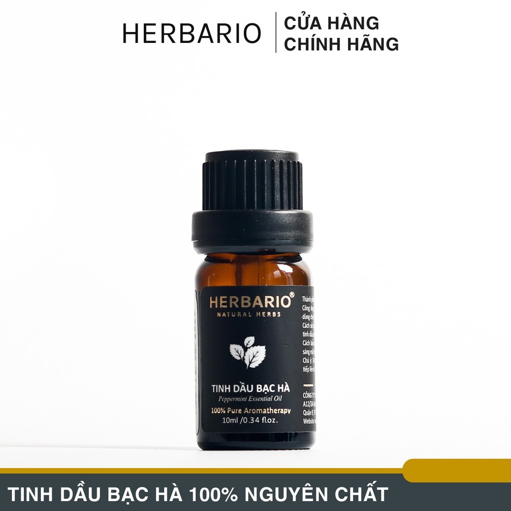 Tinh dầu bạc hà nguyên chất herbario 10ml