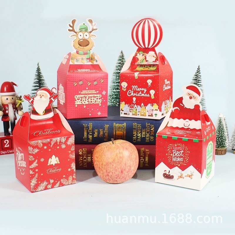 Hộp quà Noel mẫu mới, hot nhất của năm (set 10 hộp)