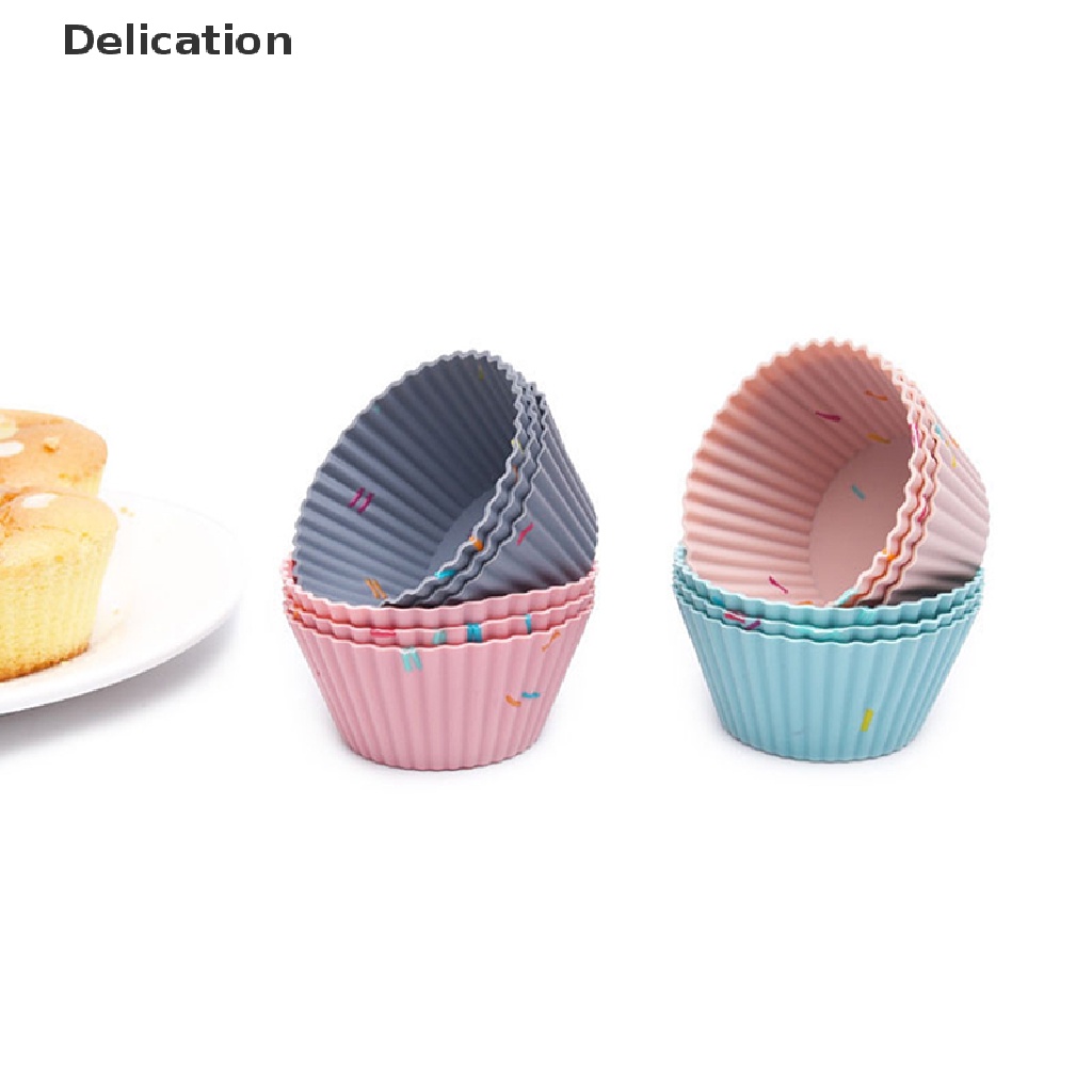 Set 6 Khuôn Silicone Làm Bánh Muffin Có Thể Tái Sử Dụng Tiện Lợi