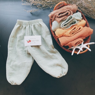 𝚝𝚒𝚎𝚖𝚗𝚑𝚊𝚍𝚊𝚞𝚝𝚊𝚢 - Set 3 quần xanh, vàng, nâu cho bé