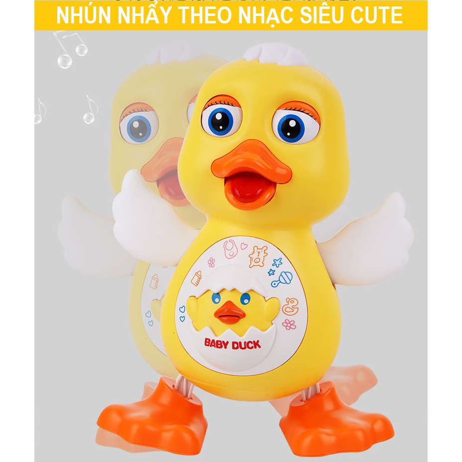 Đồ Chơi Chú Vịt Nhảy Múa Phát Nhạc Có Đèn [ CHÍNH HÃNG DANCE DUCK]