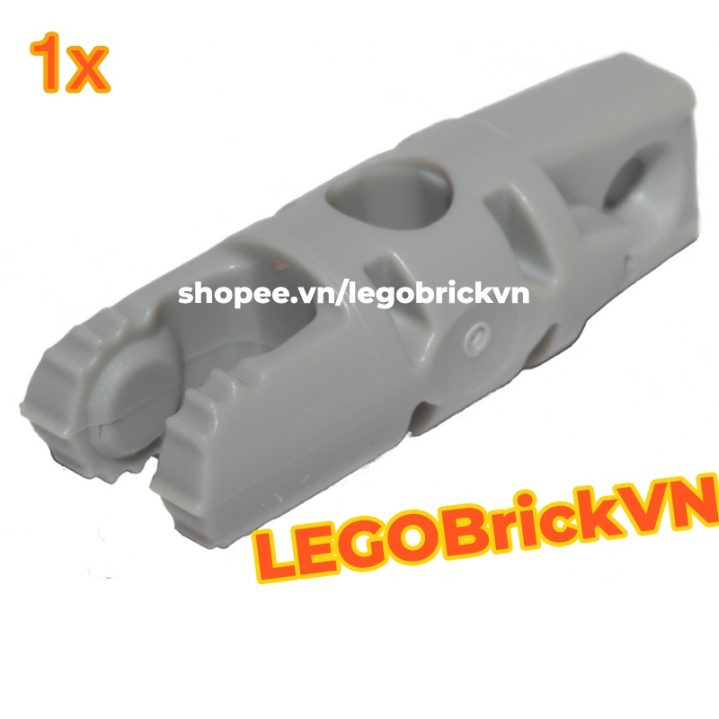 LEGO Trụ Bản Lề Khoá 1x3 Với 1 Đầu Vấu Ngàm & Đầu Với 2 Ngàm Bản Lề Có 7 Răng, Xám Nhạt ID 4550251 30554