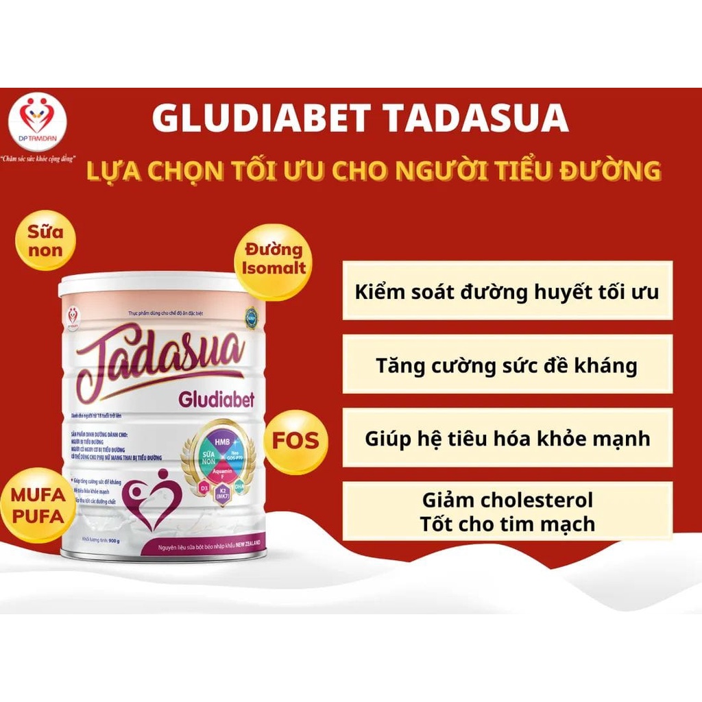 Sữa dành cho người tiểu đường Tadasua Gludiabet