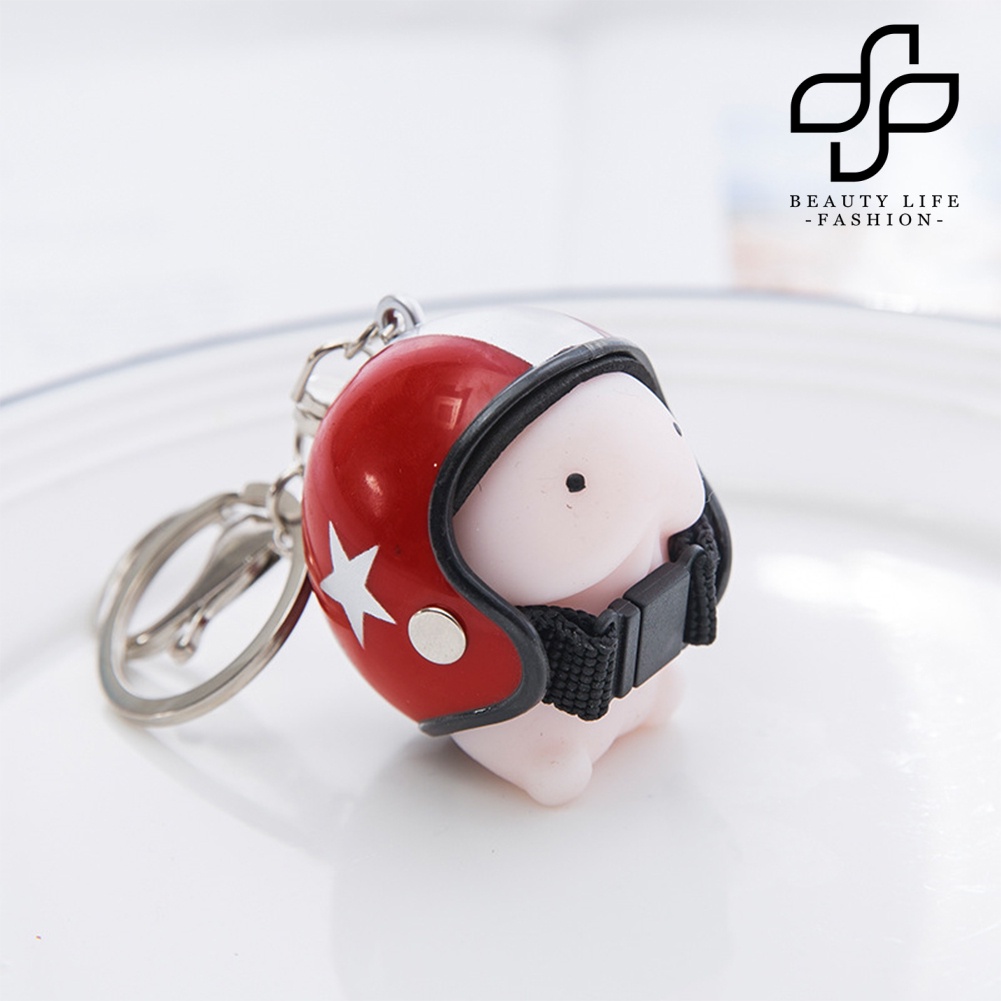 Móc Khóa Hình Nón Bảo Hiểm Dễ Thương Giá Đỡ