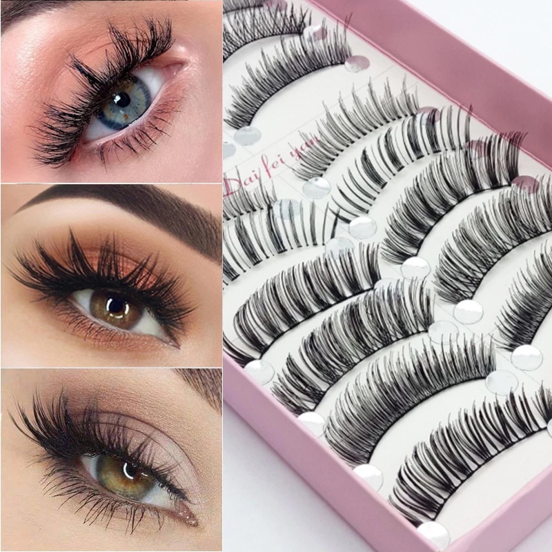 Set 10 Cặp Lông Mi Giả 3D Hiệu Ứng Tự Nhiên Dành Cho Nữ