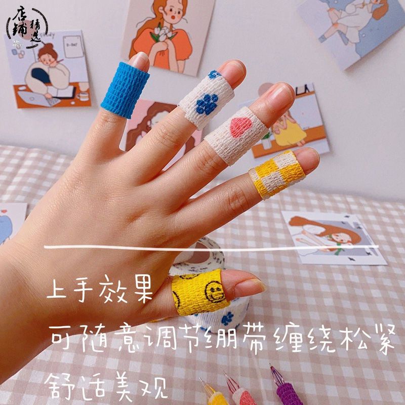 Băng Quấn Bảo Vệ Ngón Tay Chống Va Đập Thiết Kế Dễ Thương Cho Học Sinh