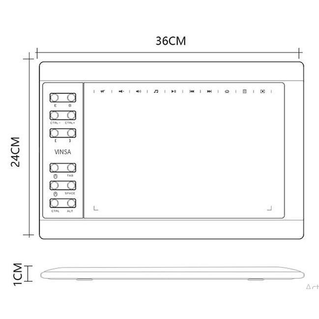 [CHÍNH HÃNG] Bút bảng điện tử dạy và học online VINSA 1060Plus cho giáo viên và học sinh - PDF/Word/Paint/PPT...