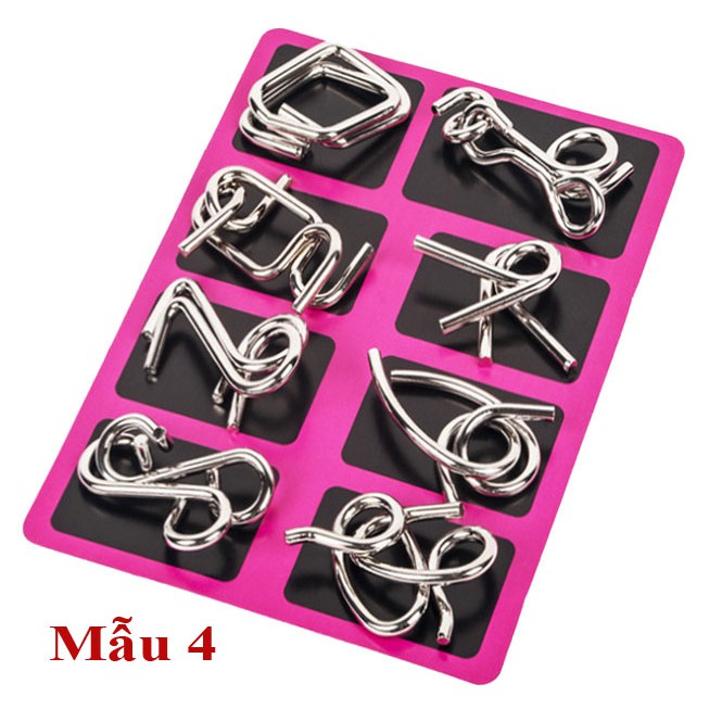 Đồ chơi tháo sắt thông minh trí tuệ Metal Puzzle - 1 bộ 8 cái