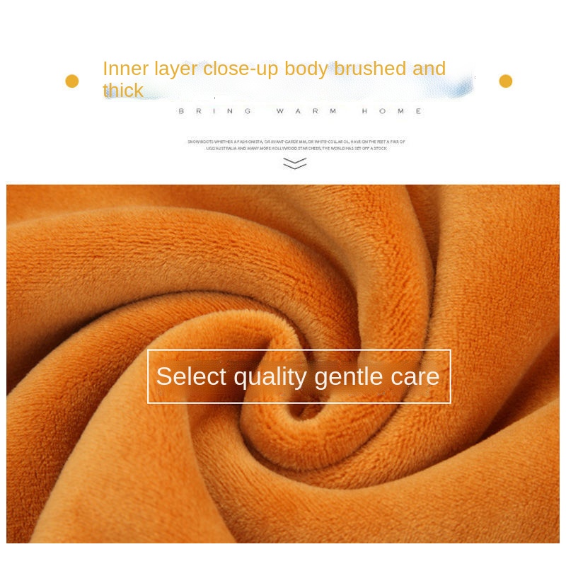 Bộ quần áo giữ nhiệt bằng nhung dày thời trang thu đông cho nam và nữ trung niên