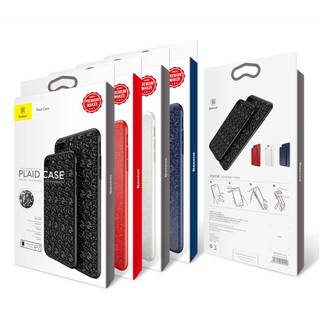Ốp lưng iphone 7, 8 và 7 plus, 8 plus lưng vân lấp lánh Plaid case hãng Baseus