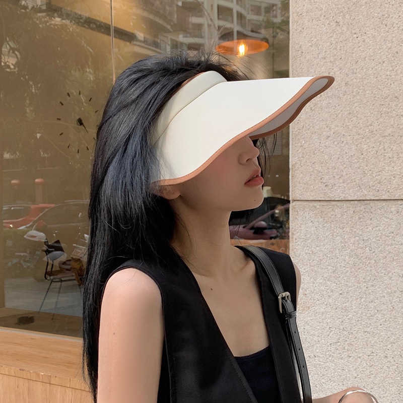 Mũ ren hở đầu chống nắng chống tia UV nhanh khô thời trang mùa hè đi xe đạp cho nữ