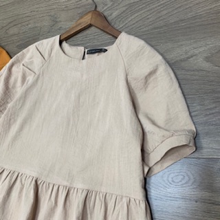 Váy babydoll đũi tầng
