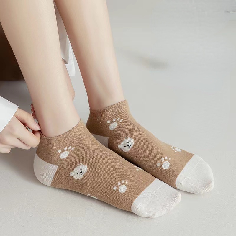 Vớ Thuyền Mỏng Cổ Ngắn Thoáng Khí Thời Trang Mùa Hè Cho Nữ