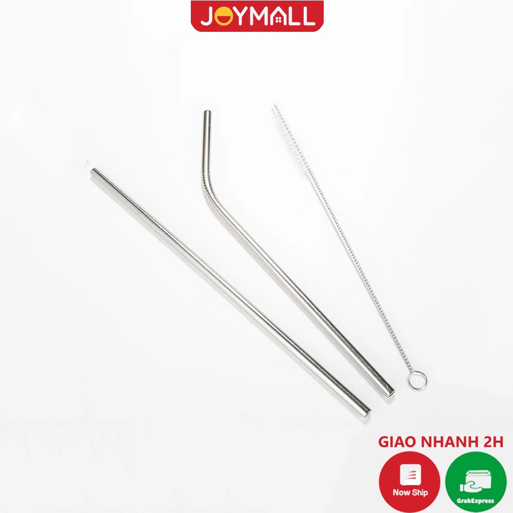 Ống hút thẳng, ống hút cong inox, cọ rửa ống hút - JoyMall