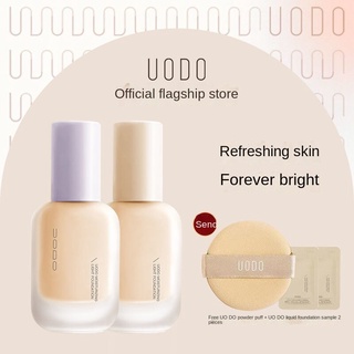 Kem nền dạng lỏng UODO Kem che khuyết điểm kiềm dầu lâu trôi dưỡng ẩm cho da hỗn hợp thiên khô không tẩy trang được bb cream