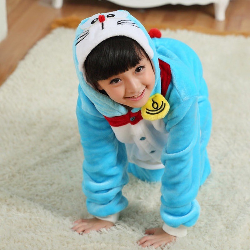 Bộ đồ liền thân trẻ em Doreamon