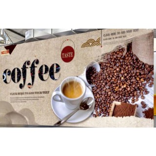Tranh dán tường trang trí quán cafe 3d keo sẵn