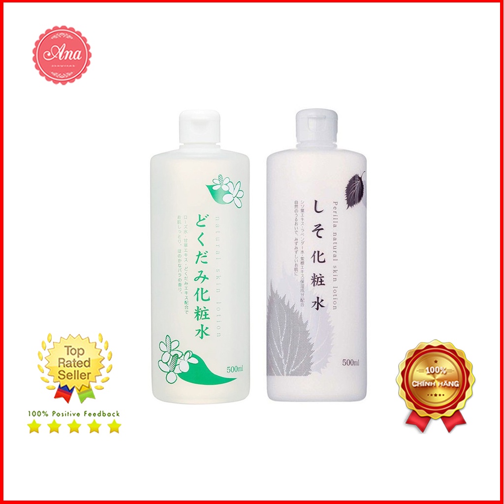 Nước hoa hồng Diếp Cá Tía Tô Dokudami Nhật Bản 500ml