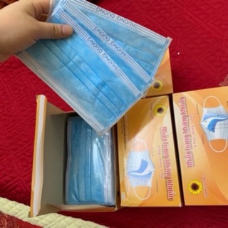 Khẩu Trang Y Tế Xanh  Hướng Dương (50/h)