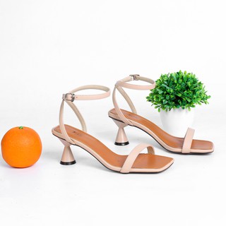Giày Sandal Cao Gót 5cm Đế Tròn Đồng Hồ Cát Pixie X471