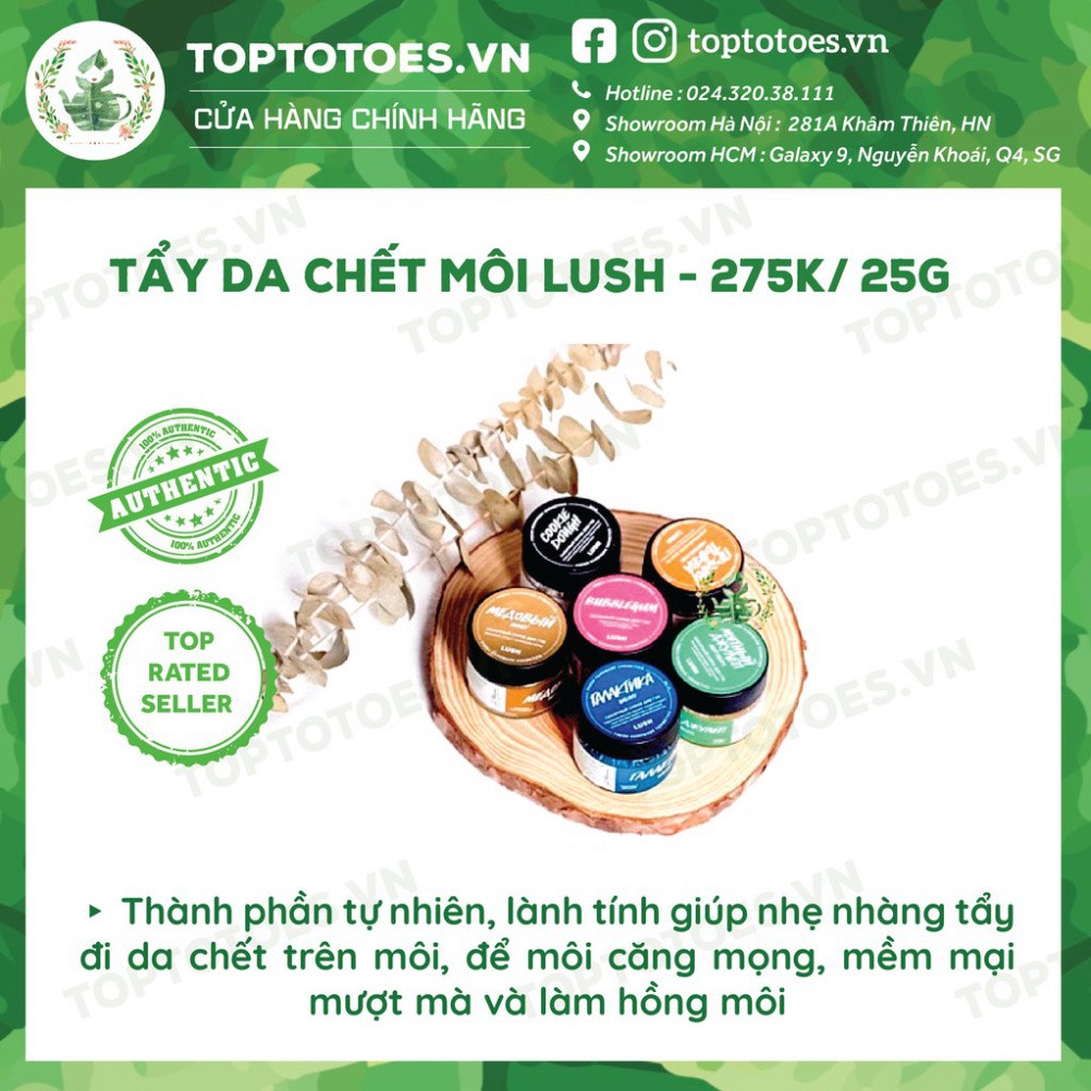 . Tẩy da chết môi Lush lành tính, làm hồng mịn môi . | BigBuy360 - bigbuy360.vn