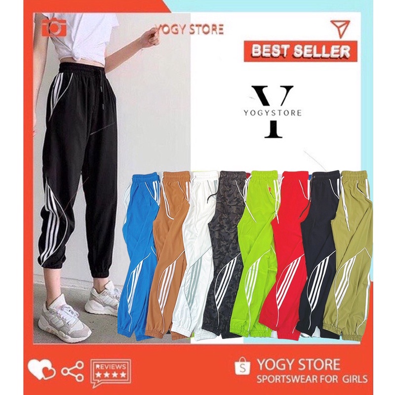 Quần dài xi dù jogger chất thun xi dù mát nhẹ, đẹp, form rộng thoải mái co dãn tốt
