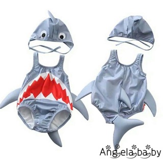 Bộ đồ bơi hình cá mập kèm mũ siêu dễ thương cho bé